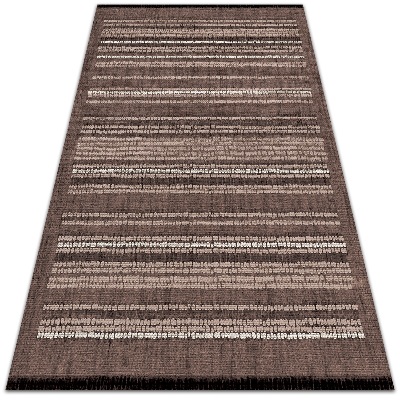Interior PVC rug Brown fabric pattern
