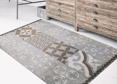 Vinyl floor rug Decorative tiles