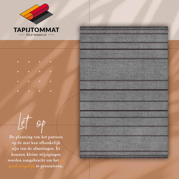 Fashionable PVC carpet Gray stripes