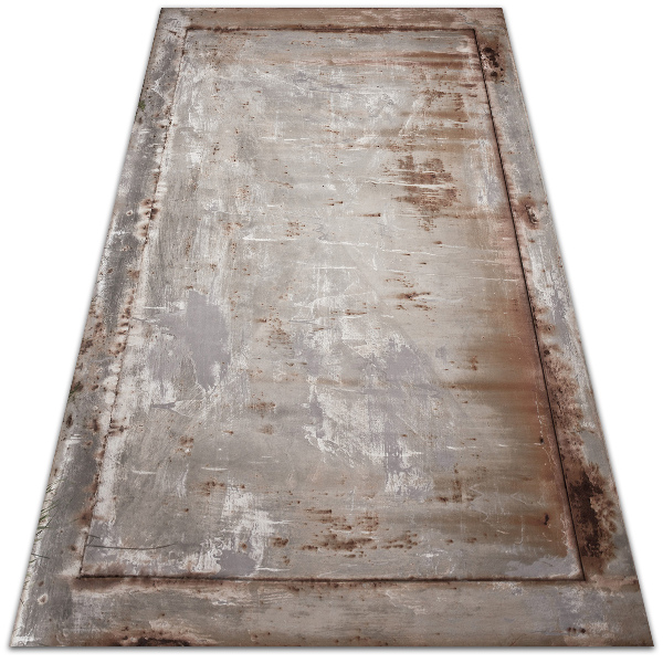Vinyl rug Rusty sheet metal