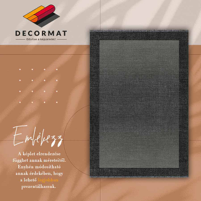 Interior PVC rug Gray frame