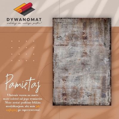 Indoor vinyl PVC carpet Rust-colored sheet metal