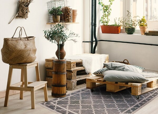 Indoor vinyl PVC carpet Moroccan style