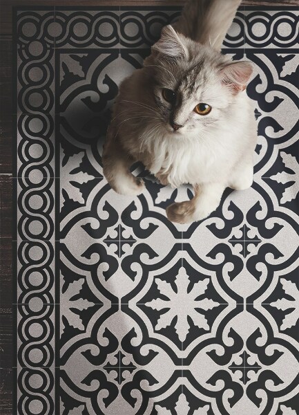 Interior PVC rug Portuguese tile