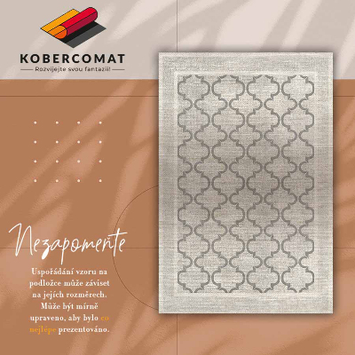 Vinyl floor mat Moroccan design