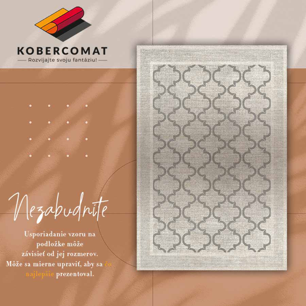 Vinyl floor mat Moroccan design