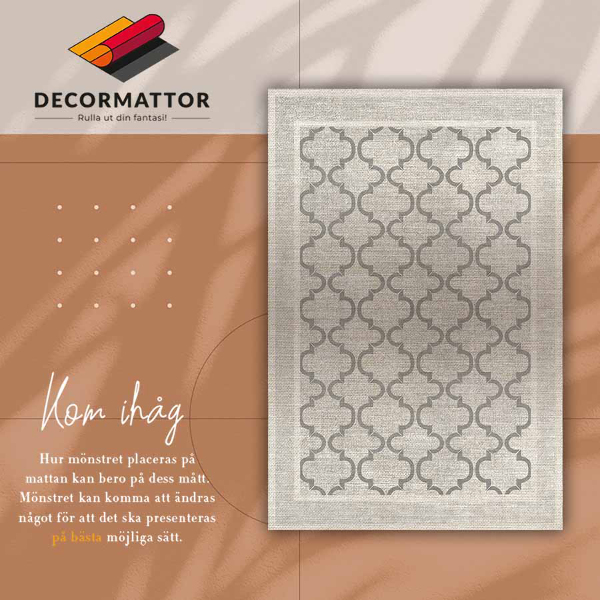 Vinyl floor mat Moroccan design