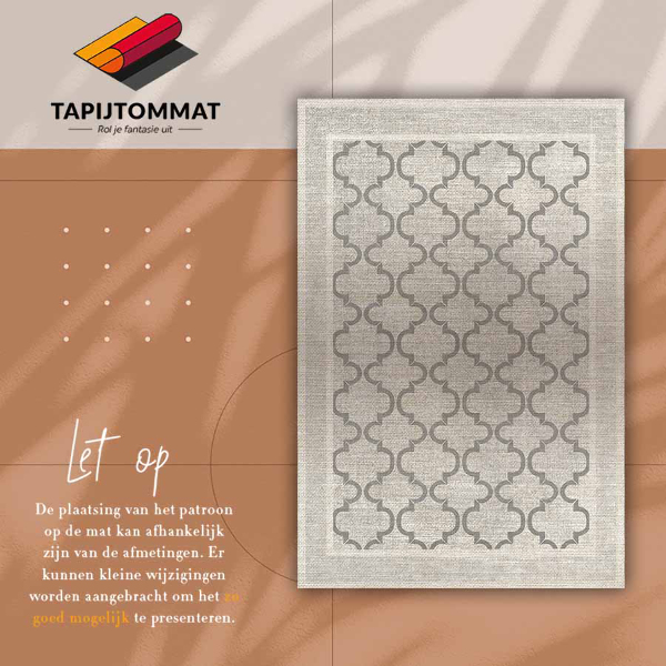 Vinyl floor mat Moroccan design