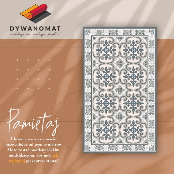Vinyl carpet Talavera pattern
