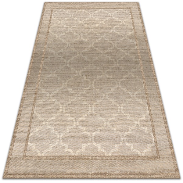 Interior vinyl floor mat Moroccan clover
