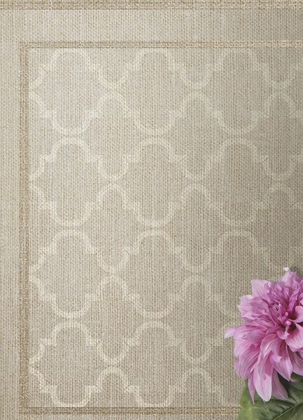 Interior vinyl floor mat Moroccan clover