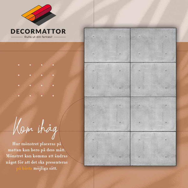 Universal vinyl carpet Concrete slabs