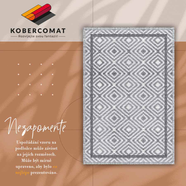 Fashinable interior vinyl carpet Mesmerizing rhombuses