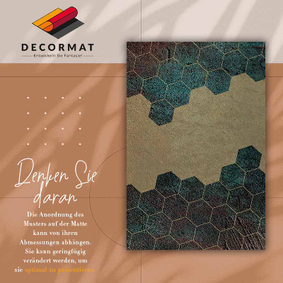 Universal vinyl rug Concrete hexagons