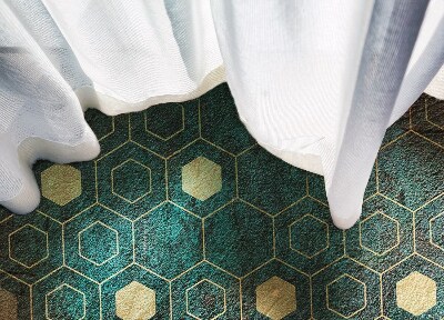 Interior vinyl floor mat Hexagonal pattern