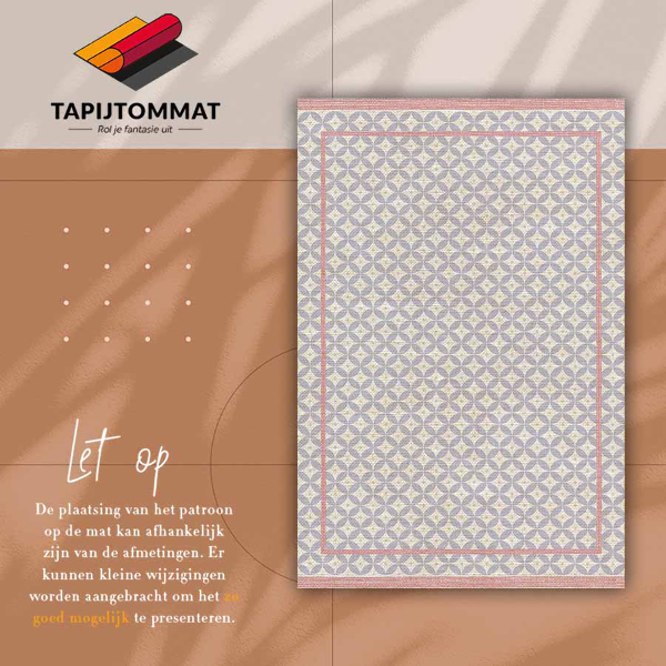 Interior vinyl floor mat Hexagonal pattern