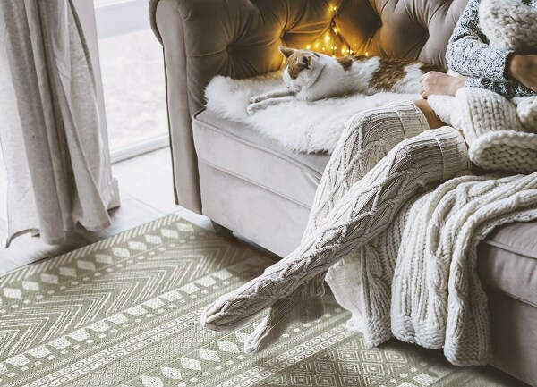 Universal vinyl carpet Indian style