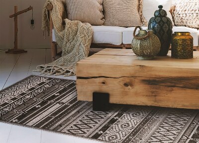 Vinyl rug Indian patterns
