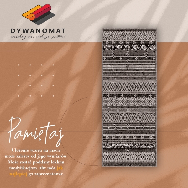 Vinyl rug Indian patterns