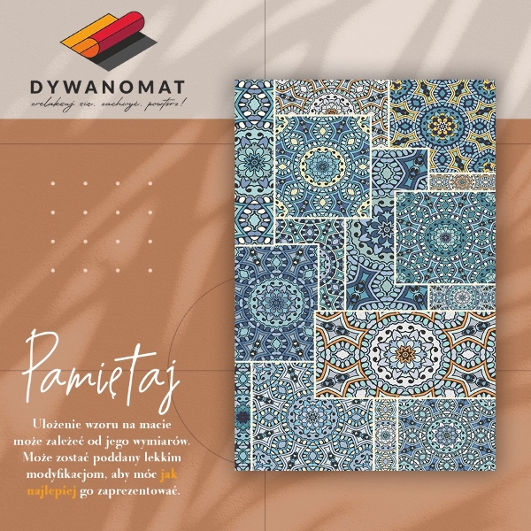Interior PVC rug Mandala patchwork
