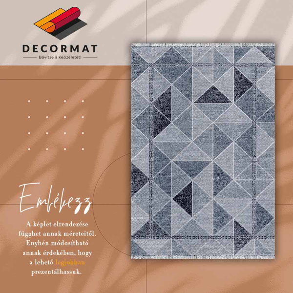 Fashionable vinyl rug 3D Solids
