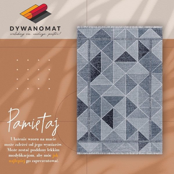 Fashionable vinyl rug 3D Solids