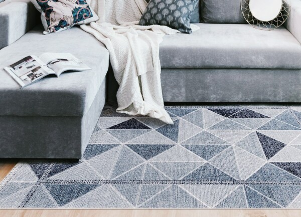 Fashionable vinyl rug 3D Solids