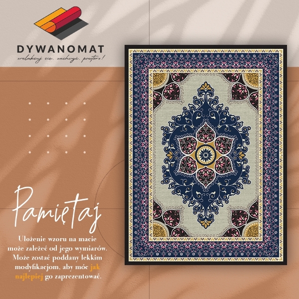 Vinyl floor rug Oriental Turkish style