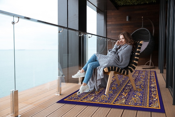Modern outdoor carpet Vintage Paisley