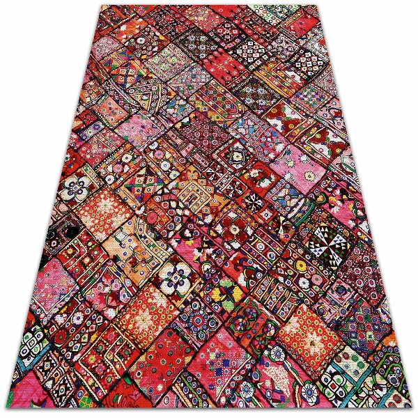 Garden rug amazing pattern patchwork mosaic