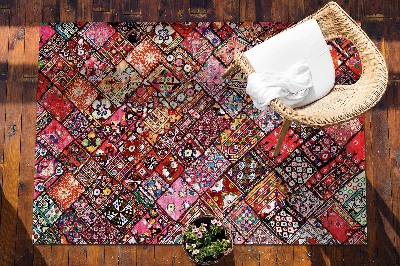 Garden rug amazing pattern patchwork mosaic