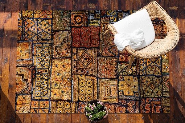 Modern outdoor carpet Turkish mosaic