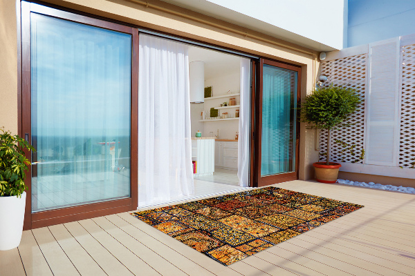 Modern outdoor carpet Turkish mosaic