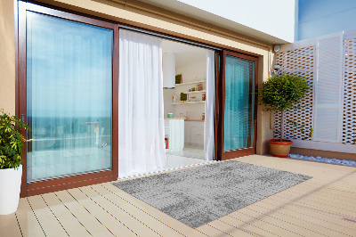 Modern balcony rug gray mosaic