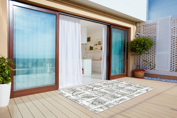 Modern outdoor carpet leaves Monsters