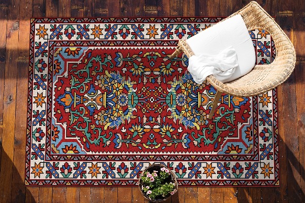 Garden rug amazing pattern Old Persian style