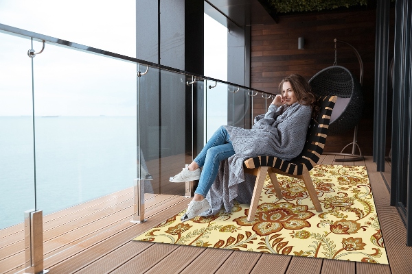 Modern balcony rug Turkish pattern