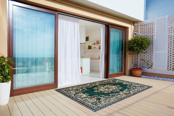 Outdoor terrace carpet Persian style