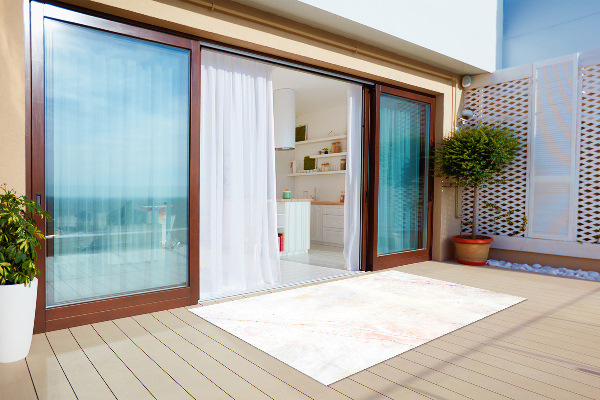 Modern outdoor carpet marble texture