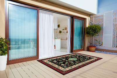 Outdoor carpet for terrace floral patterns