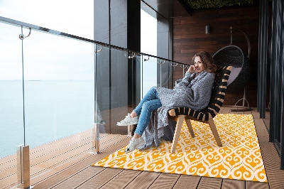 Outdoor terrace carpet yellow Designs