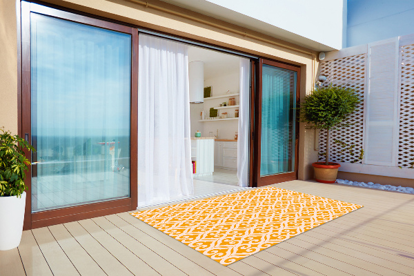 Outdoor terrace carpet yellow Designs