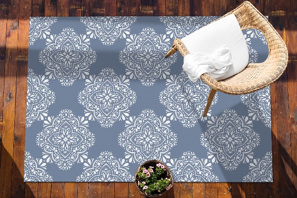 Outdoor rug for terrace ornate