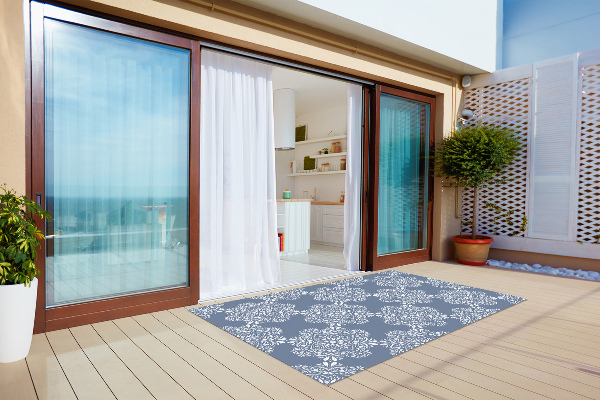 Outdoor rug for terrace ornate
