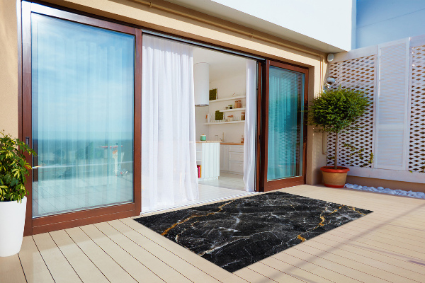 Garden rug amazing pattern Marble gold veins