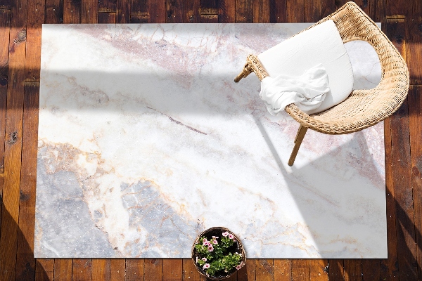 Outdoor carpet for terrace marble floor