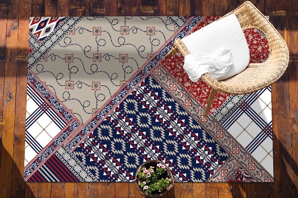 Outdoor garden carpet retro mix