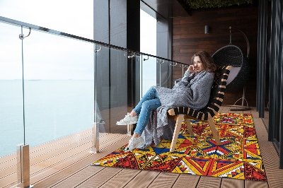 Carpet for terrace garden balcony colorful tiles