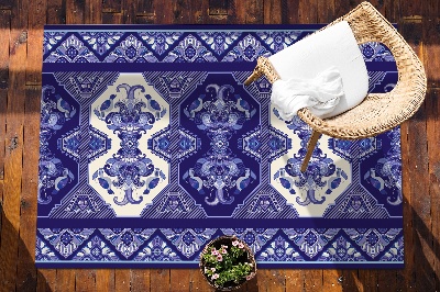 Outdoor terrace carpet Persian pattern