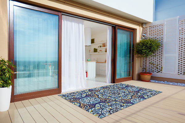 Terrace rug with print Mandala